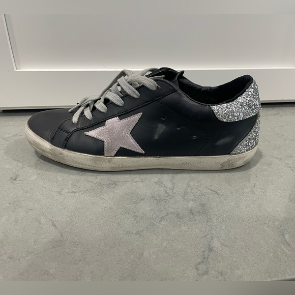 Size 8 - Golden Goose Superstar Glitter Star - G34WS590-015 - Picture 1 of 8